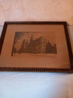 Ets Joh Josseaud grote kerk Haarlem, Antiek en Kunst, Ophalen of Verzenden