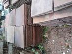 Natuursteen tegels 40x40, Tuin en Terras, Tegels en Klinkers, Ophalen, Zo goed als nieuw, Terrastegels, Natuursteen