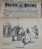 krant uit 1888 en 1857.politie Nieuws. / Antwerpen citadel., Antiek en Kunst, Curiosa en Brocante, Ophalen of Verzenden