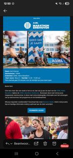 Halve Marathon Eindhoven - Startbewijs 12-10-2025, Sport en Fitness, Loopsport en Atletiek, Ophalen, Nieuw, Overige typen, Overige merken