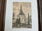 Ets van Matthijssen de Hoofdtoren van Hoorn 1903 nummer 2, Antiek en Kunst, Ophalen of Verzenden
