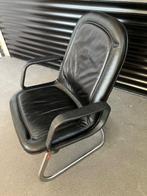 GIROFLEX 8091 Vintage lederen stoel, Gebruikt, Metaal, Vintage, Eén