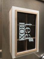 Theedoos met vakken. Tea box, Ophalen, Zo goed als nieuw