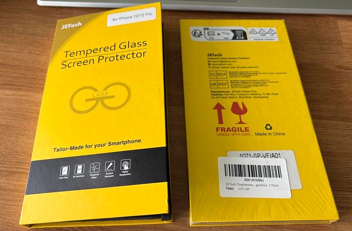 Tempered glass | Screen Protecter | Iphone 12 / 12 Pro, Telecommunicatie, Mobiele telefoons | Hoesjes en Frontjes | Apple iPhone