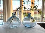 2 stuk Dutz vazen, Huis en Inrichting, Woonaccessoires | Vazen, Ophalen, Blauw, Minder dan 50 cm, Glas