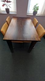 Gratis eettafel, Huis en Inrichting, Tafels | Eettafels, Ophalen, Gebruikt, Rechthoekig, 50 tot 100 cm