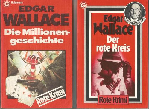Edgar Wallace: Der Millionengeschichte en Der rote Kreis, Boeken, Taal | Duits, Gelezen, Fictie, Ophalen