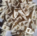 Lego 1x1 plate with tooth, White (per 100), Verzenden, Nieuw, Losse stenen, Lego