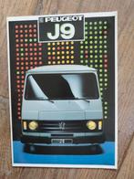 Peugeot J9 brochure 1987, Boeken, Ophalen of Verzenden, Zo goed als nieuw, Peugeot, Peugeot