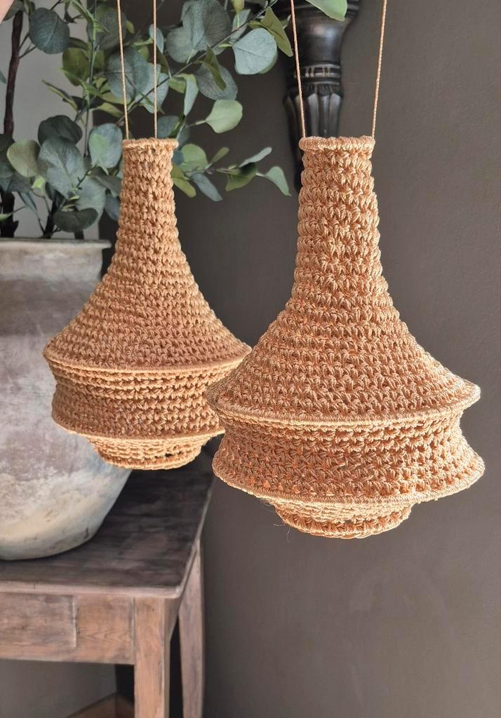 Gehaakte Marokkaanse lampjes / kroonluchters, Huis en Inrichting, Lampen | Kroonluchters, Nieuw, Ophalen