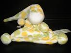 TIAMO DE KANDEEL POPJE KNUFFELDOEKJE VELOURS WIT MET GELE EN, Verzenden, Nieuw, Overige typen