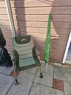 visstoel en vis paraplu, Watersport en Boten, Ophalen, Gebruikt