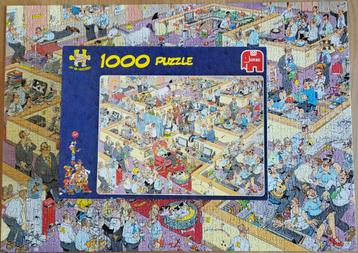 Jan van Haasteren legpuzzel - het kantoor beschikbaar voor biedingen