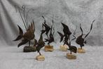 Collectie Retro jaren 60 70 metalen sculpturen vissen beeld, Ophalen of Verzenden, Huis en Inrichting