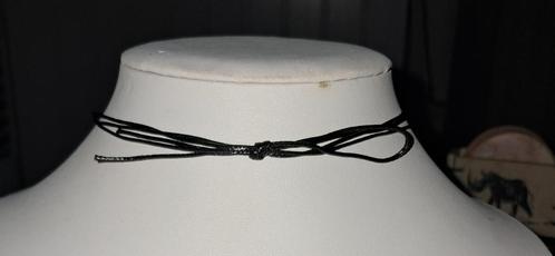 Nieuwe zwarte dubbele ketting/ chocker, Sieraden, Tassen en Uiterlijk, Kettingen, Nieuw, Overige materialen, Wit, Verstelbaar