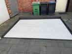 bruin/wit electrisch rolluik breed 3.00 x 2.24,5 mtr hoog, Doe-het-zelf en Verbouw, Rolluiken, Ophalen, Gebruikt, 200 cm of meer