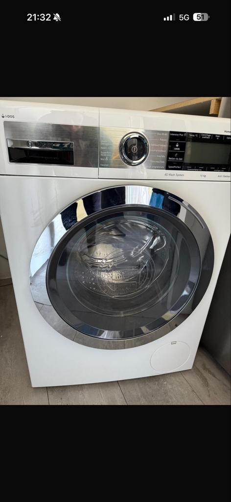 Bosch i-DOS Wasmachine - 10kg, Witgoed en Apparatuur, Wasmachines, Zo goed als nieuw, Voorlader, 10 kg of meer, 85 tot 90 cm, 1600 toeren of meer