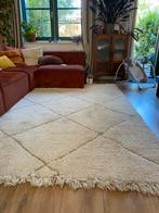Handgeknoopt wollen Beni Ouarain tapijt kelim berber, Ophalen, Gebruikt, Wit, 150 tot 200 cm