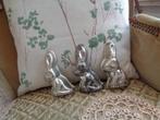 4 Brocante Oude Paashaas Vormpjes ** Mimosa **, Ophalen of Verzenden