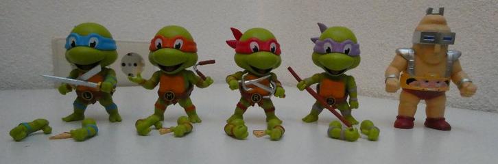 TMNT Teenage Mutant Ninja Turtles 5 figuren, Verzamelen, Poppetjes en Figuurtjes, Nieuw, Ophalen of Verzenden