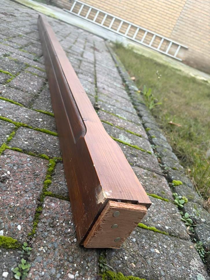 Houten Balken aangeboden prijs een leuk bod, Doe-het-zelf en Verbouw, Hout en Planken, Gebruikt, Balk, Overige houtsoorten, 200 tot 250 cm