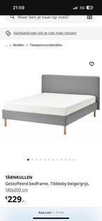 bed ombouw 140x200, Gebruikt, Wit, Tweepersoons, 200 cm