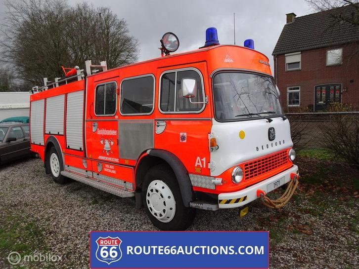 Bedford Fire Truck | 1970 | Route 66 Auctions, Auto's, Oldtimers, Bedrijf, Te koop, Overige merken, Benzine, Overige carrosserieën