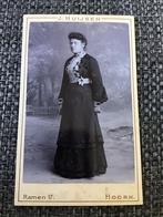 CDV, Vrouw, J.L.T. Huijsen, Hoorn, Carte de Visite 2, Gebruikt, Foto, Voor 1940, Verzenden