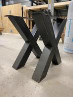 Metalen X-vorm Tafelpoot Set, Ophalen, Tafelpoot, Gebruikt, 50 tot 100 cm