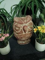 Uil bloempot van aardewerk, Gebruikt, Rond, Ophalen of Verzenden, Balkon