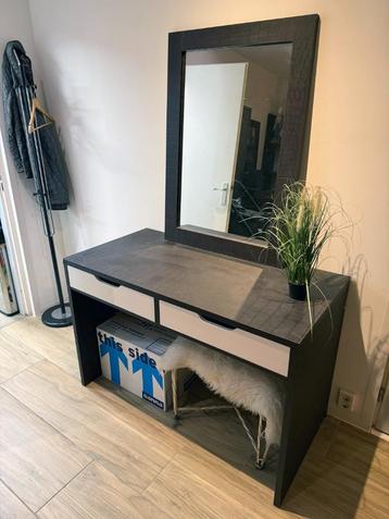 2x bureau 2x spiegel 2x bijpassend opberg meubel 