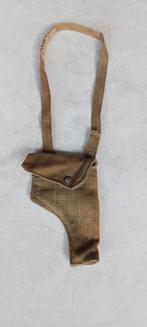 TANK REVOLVER HOLSTER  CANVAS MET RIEM MET KOGEL RESERVOIR, Ophalen of Verzenden, Landmacht, Engeland