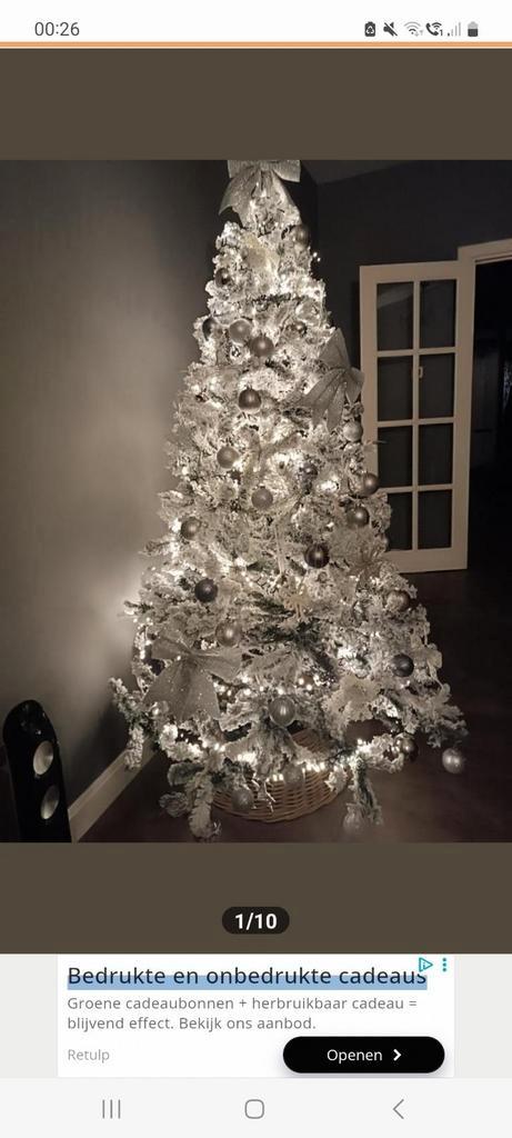 Prachtige kerstboom met versiering, Diversen, Kerst, Zo goed als nieuw, Ophalen