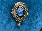 Goudkleurige broche,vergulde broche biedermeier style, Ophalen of Verzenden, Gebruikt, Goud, Overige materialen