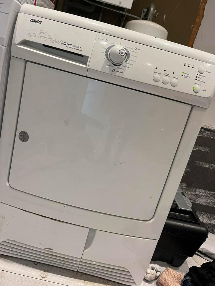 Zanussi condensdroger – werkt perfect! Afhalen in december, Witgoed en Apparatuur, Wasdrogers, Gebruikt, Condens, Voorlader, 6 tot 8 kg