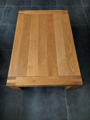 Massief Eiken Houten salontafel 120x80cm  beschikbaar voor biedingen