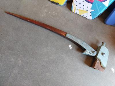 Helmstok (125 cm) met brons beslag, Watersport en Boten, Bootonderdelen, Gebruikt