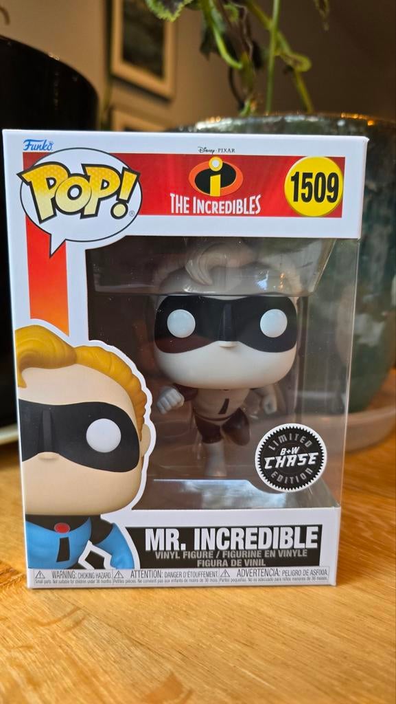 Mr. Incredible Funko Pop! 1509 Chase Zwart-Wit, Ophalen of Verzenden, Nieuw