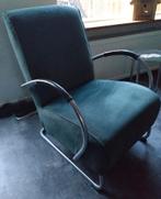 Fauteuil buisframe jaren 70, Huis en Inrichting, Fauteuils, Ophalen, 75 tot 100 cm, Zo goed als nieuw, Stof
