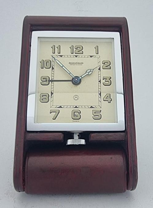Jaeger leCoultre 8-days alarm travel clock 1920’s, Antiek en Kunst, Antiek | Klokken, Ophalen