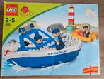 Lego Duplo 4861 Politieboot - Compleet met doos!, Kinderen en Baby's, Speelgoed | Duplo en Lego, Ophalen of Verzenden