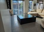Goossen en wonen salon tafel 120x120 met glas, Ophalen, Gebruikt, 50 tot 100 cm, Glas