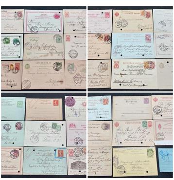 Collectie antieke briefkaarten 1876-1938, internationaal beschikbaar voor biedingen