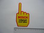 sticker Bosch veilig retro auto vw opel car gm, Verzamelen, Stickers, Overige typen, Zo goed als nieuw, Verzenden