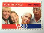 Postfris port betaald V&D vroom dreesman PTT postzegel zegel, Ophalen of Verzenden, Na 1940, Postfris
