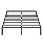 VASAGLE Bedframe 160cm Zwart Metaal, Zwart, Ophalen of Verzenden, 200 cm, Metaal