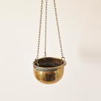vintage hangpot kamerplant koperen hangpotje vintage pot, Ophalen of Verzenden, Huis en Inrichting