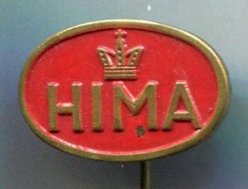 HIMA winkels rood op koper speldje ( W_526 ) beschikbaar voor biedingen