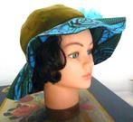 599 Historisch/victoriaase hoed van fluweel, stijl Dickens, Kleding | Dames, Ophalen of Verzenden, Nieuw