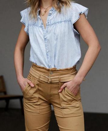 Spijkerblouse met roezelmouw van Rails beschikbaar voor biedingen